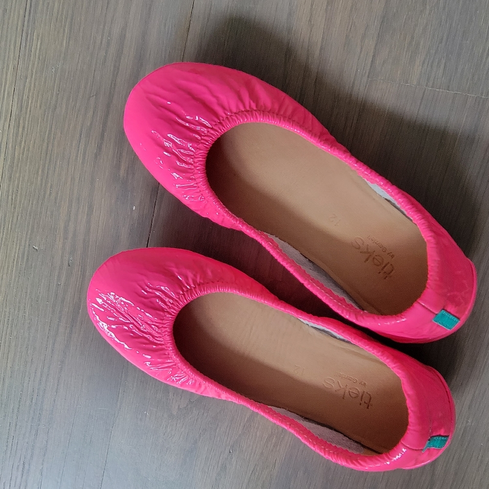 EUC Tieks Girls Size 12 - Mini Pop Pink